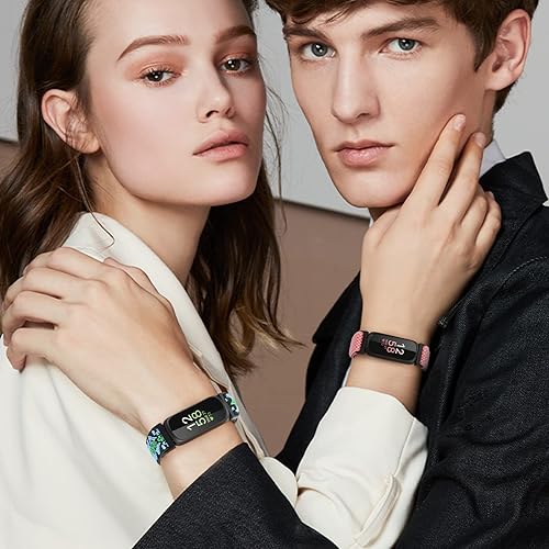 Miniatura 8 de Compatible con correas de reloj Fitbit Inspire 3Inpsire 2InspireInpsire HRAce 2Ace 3, correa elástica ajustable de repuesto para mujeres y hombres,