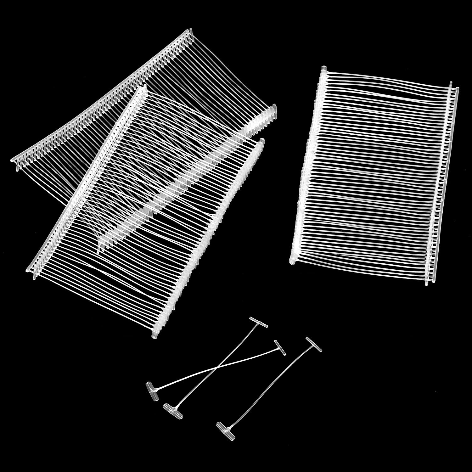 QWORK® 5000Pcs Plastic Barb Tag Fasteners, 50mm White Price Label Pins, Tagging Gun Barbs, for Clothing, Accessories, and More