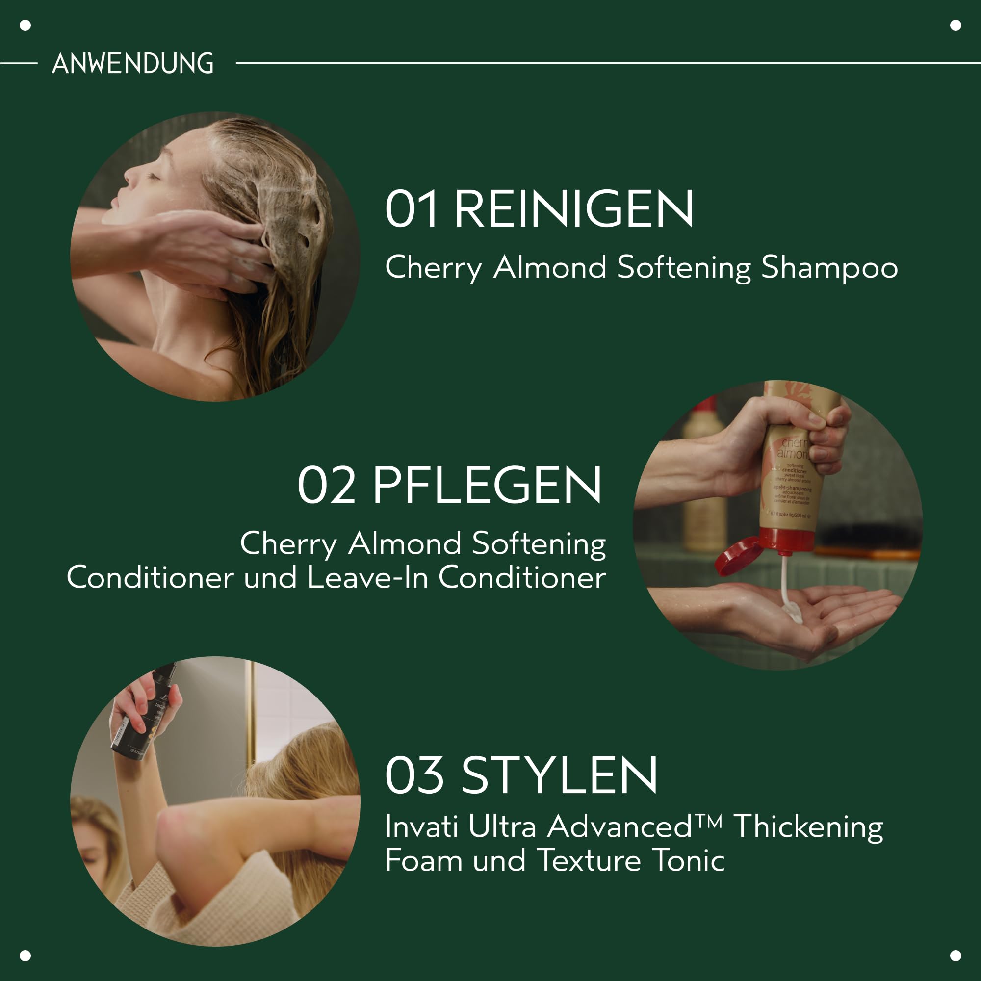 Aveda Cherry Almond™ Softening Conditioner | Haarspülung | Pflegt das Haar & sorgt für Geschmeidigkeit | Für normales bis trockenes Haar