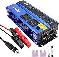 Vista 1 de Power Inverter 12v to 110v 1000w: 1000 Watt Dc to Ac Converter Battery Inverters for Car Charger Adapter with Outlet Plug - Inverter with Cigarette