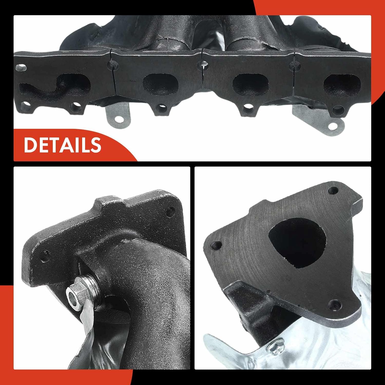 A-Premium Exhaust Manifold with Gasket Kit Compatible with Chevrolet Cavalier Classic Cobalt HHR Pontiac Grand Am Sunfire Saturn Ion Oldsmobile L4 2.2L