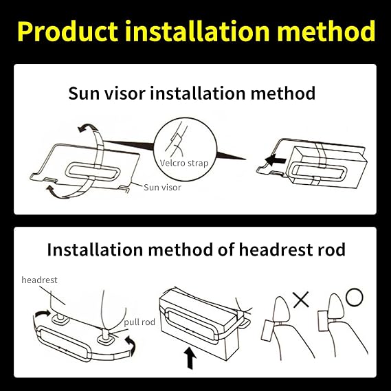 1 Pcs Car Sun Visor Tissue Bracket, 8.17 X 2.57 Car Sun Visor Tissue Box Holder, Seat Back Napkin Bracket, Universal for Cars Suvs and Trucks Car Paper Towel Holder