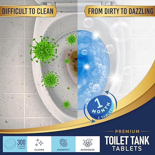 Miniatura 7 de Once Every Month Premium Toilet Tank Tablets, 3+ Year Supply, 50 Count, Spearmint Scent