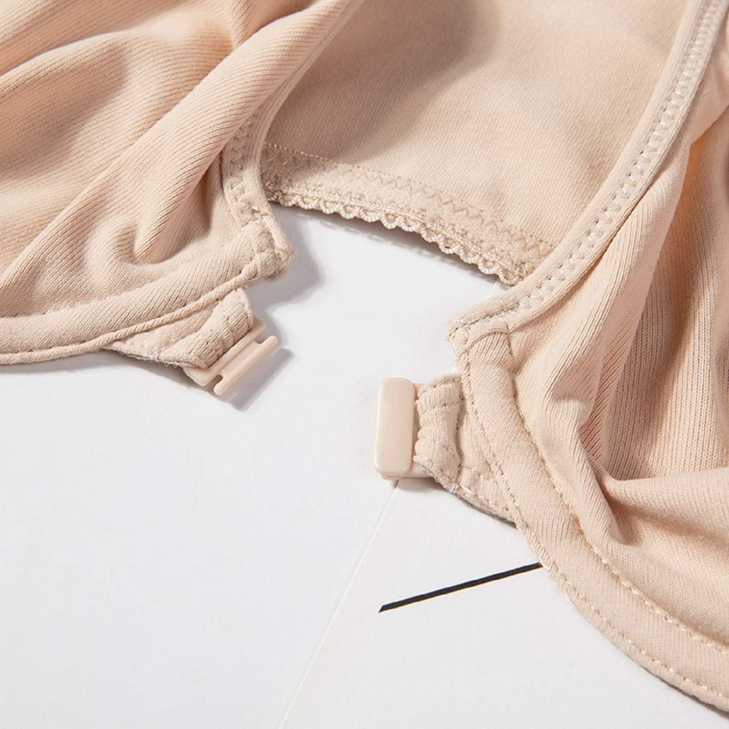 CALVENA Racerback Front Closure Bra for Women Plus Size Seamless Unlined Underwire T-Shirts Bra - Image 5