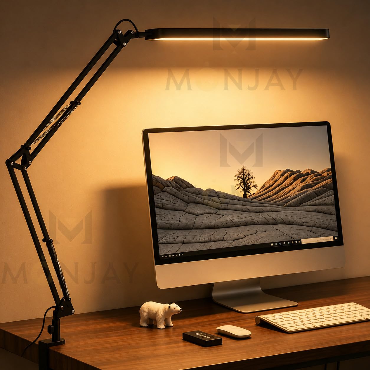 MONJAY LED Table Lamp - Adjustable Desk Light -1