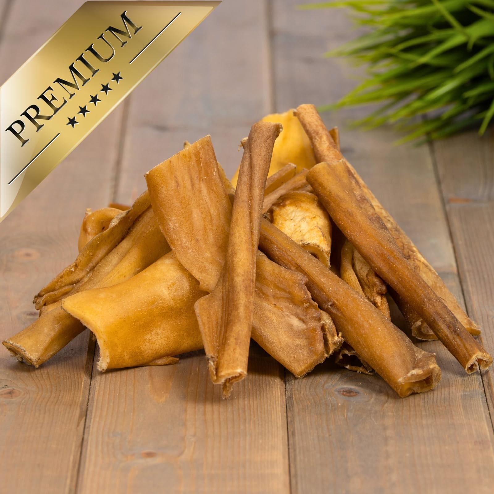 Lyra Pet® 5 kg Peau de tête de bœuf Claire séchée, friandise Chien | Snack à mâcher naturel au bœuf | Riche en protéines | Texture dure & résistante | Pauvre en graisses & digeste
