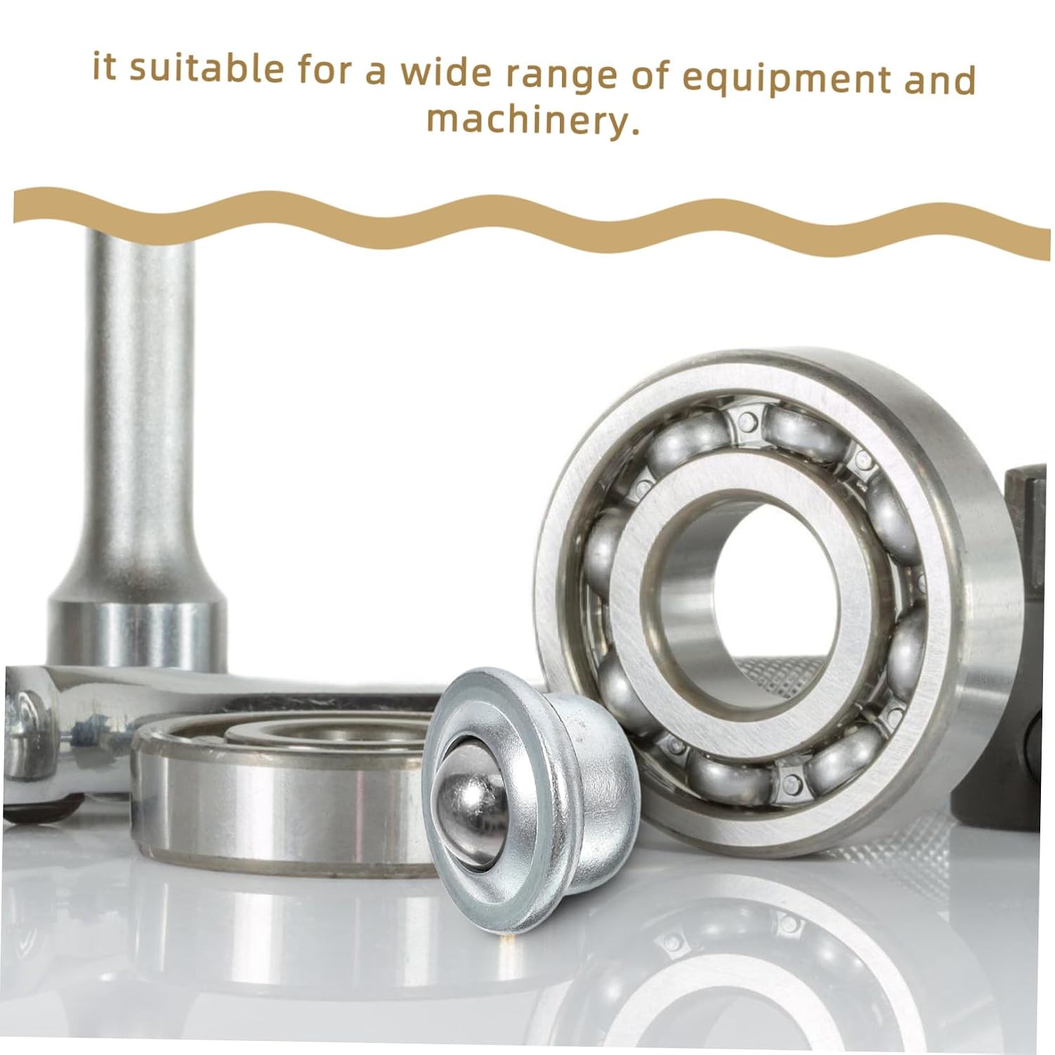Ciieeo 10Pcs Roller Ball Transfer Bearings Caster Bearings for Furniture Stamping and Conveying Applications and Lightweight Design