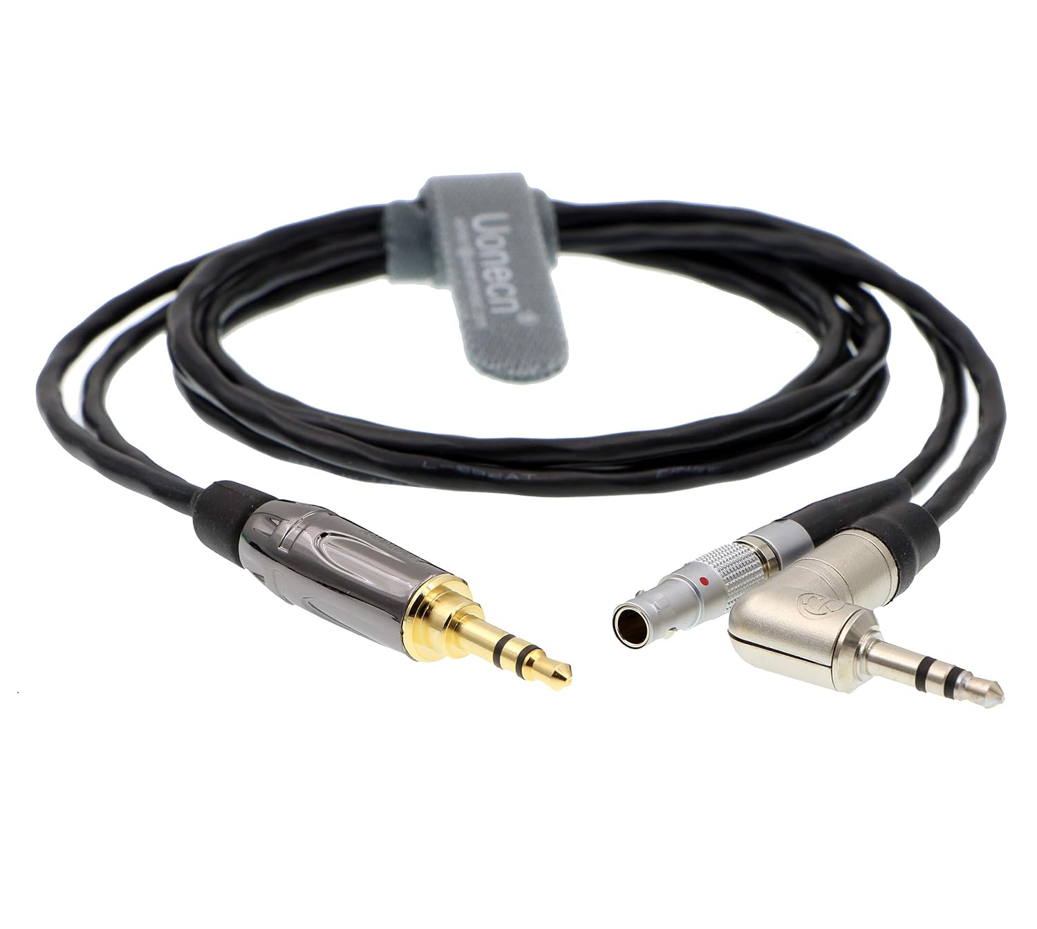 Uonecn 00B 4 Pin Male to 3.5mm TRS Audio Breakout Cable for Zaxcom IFB Erx Time Code RED Epic/Scarlet/Dragon Broadcast Camera