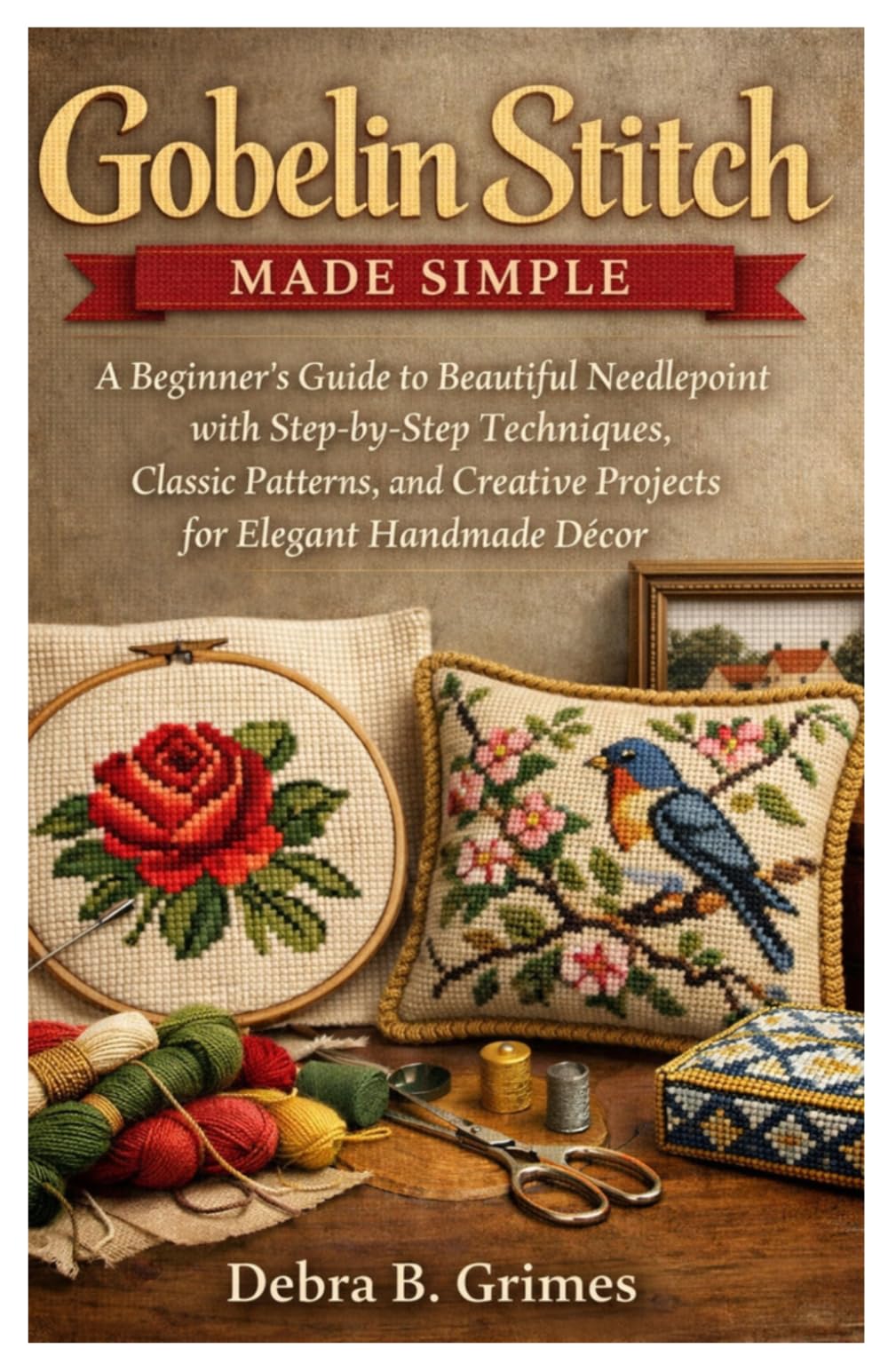 Gobelin Stitch Made Simple: A Beginner’s Guide to Beautiful Needlepoint with Step-by-Step Techniques, Classic Patterns, and Creative Projects for Elegant Handmade Décor.