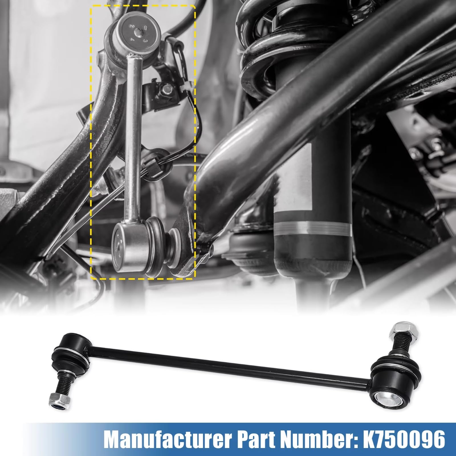 2 Piezas de bieletas de Barra estabilizadora Delantera K750096 54618ET00A compatibles con Nissan Sentra 2007 2008 2009 2010 2011 2012