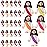Bememo 25 Pcs Little Jesus Figures Original Design Mini Rubber Jesus Toys to Hide and Seek Religious Party Favors Sunday School Baptism Gifts(Bright Colors)