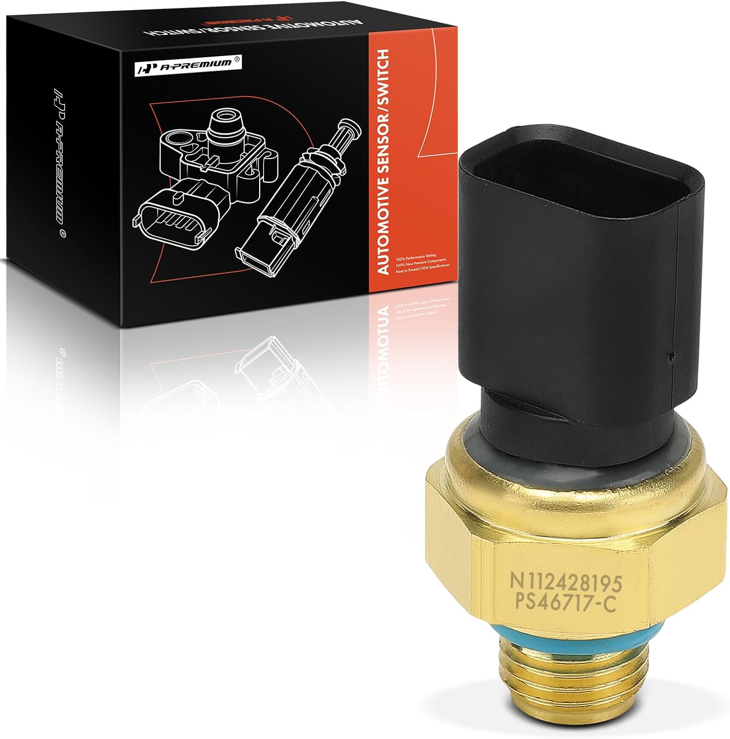 A-Premium Turbocharger Inlet Pressure Sensor [3 Pins] Compatible with Freightliner Argosy & International Harvester 5900i & Kenworth T800 & Peterbilt 379 & Sterling Truck A9500 & Western Star 4900EX