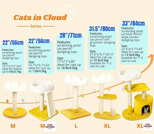 Happi N Pets New Cloud Cat Tree Tower — lifestyle photo