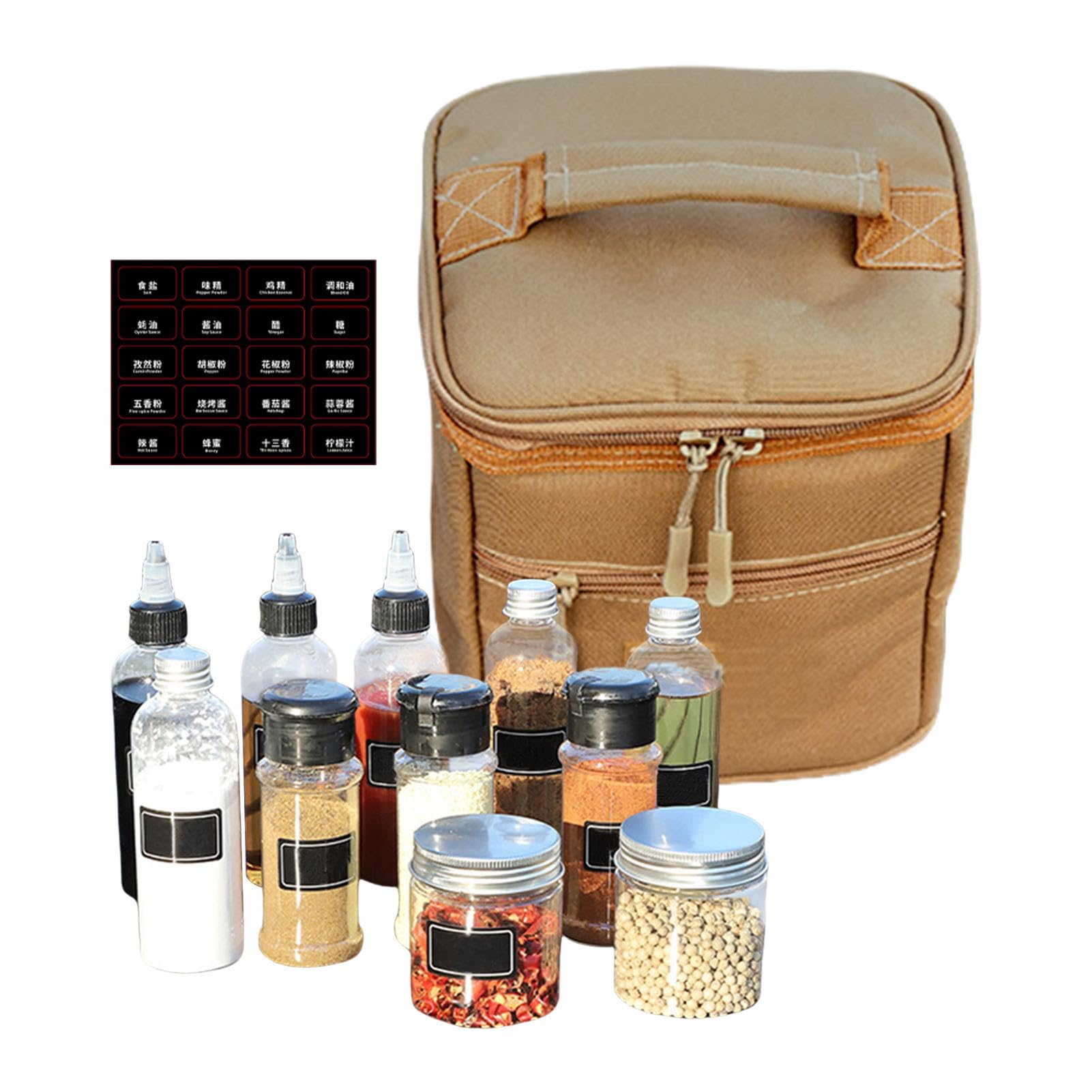 Pots à condiments de camping pour éviter les fuites d'épices en sac