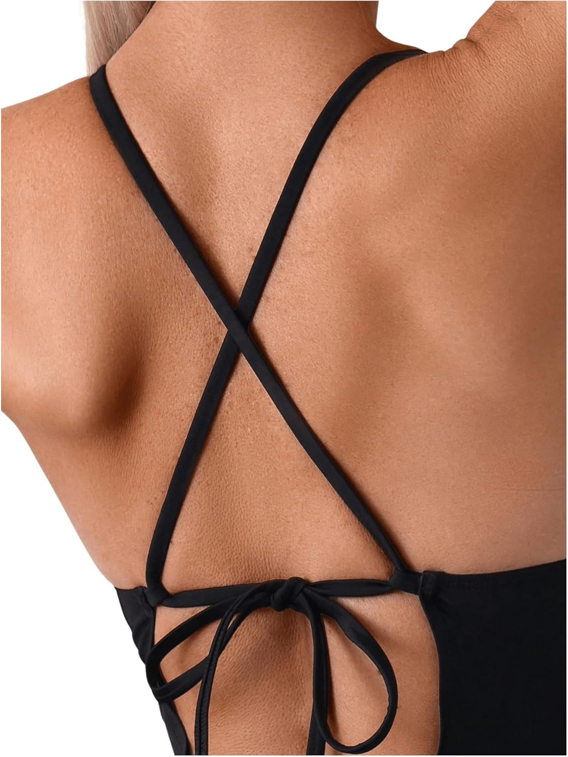 SweatyRocks Women's Halter One Piece Swimsuits Cut Out Deep V Neck Tummy Control Backless Bathing Suit - Image 5