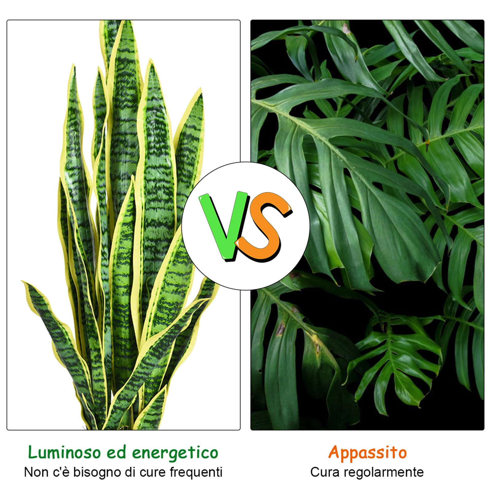 COSTWAY Pianta Artificiale da 90 cm, Sansevieria Finta con 20 Foglie e Vaso, Pianta Artificiale per Salotto, Camera da Letto e Balcone