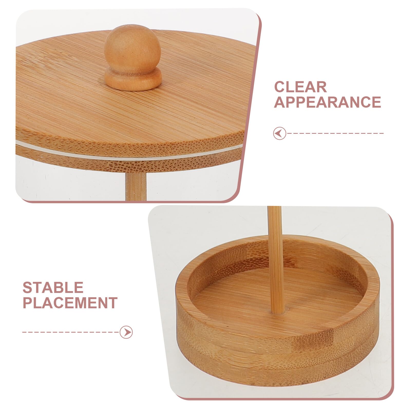 Acryl Strohhalm Organizer mit Holzdeckel, 25, 5x8cm, Kasten