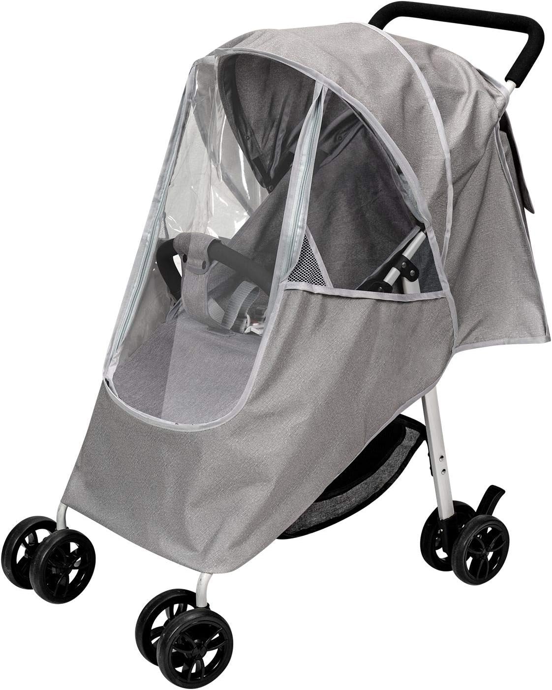 Stroller Rain Cover & Mosquito Net,Weather Shield Accessories - Protect from Rain Wind Snow Dust Insects Water Proof Ventilate Clear-Breathable Bug Shield for Baby Stroller by Vanshchan1