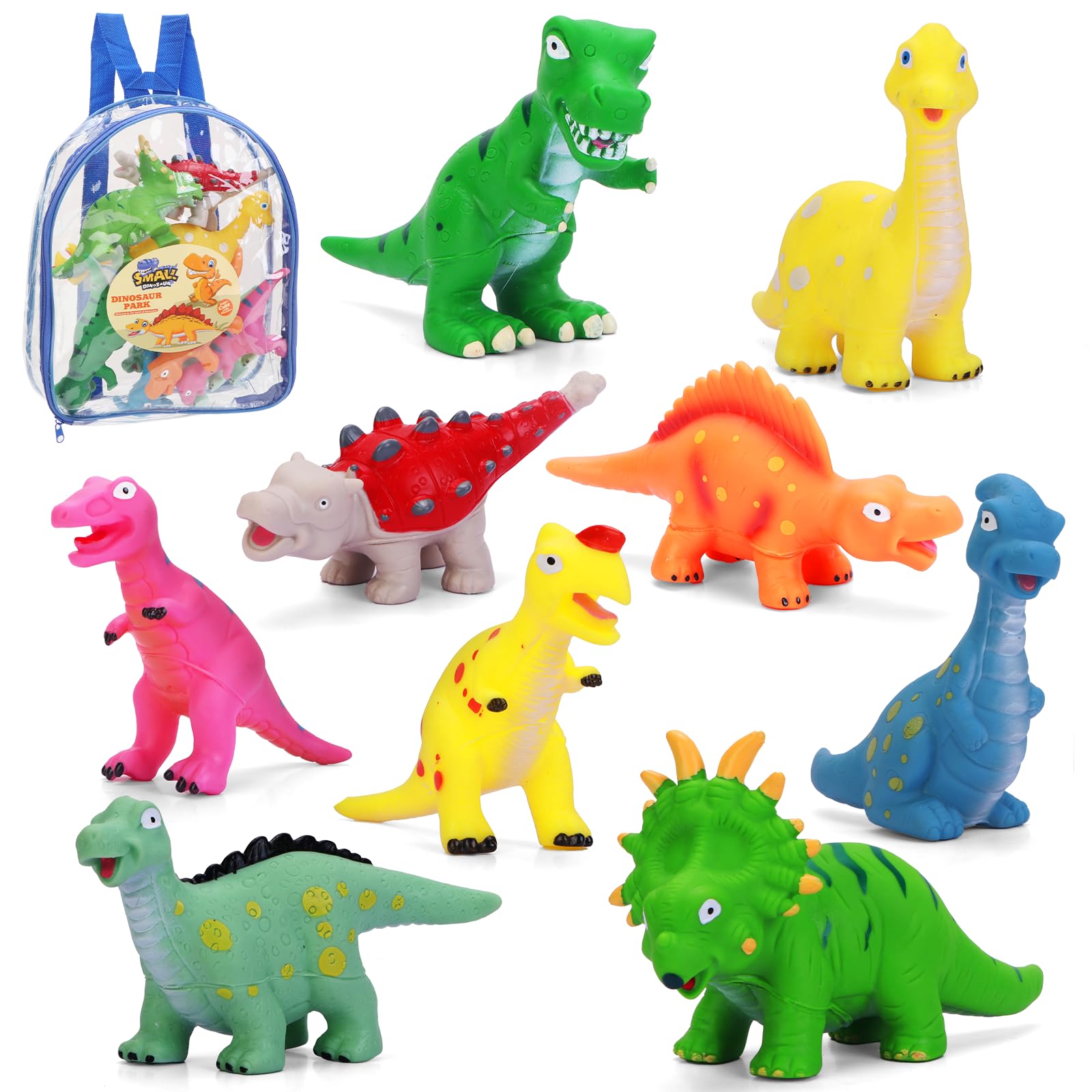 Dinosaur Bath Toys for Toddler 1-3: Mold Free No Hole Pool Bathtub Toys - Dinosaur Toys for Kids Age 2 3 4 5 Year Old Boys Girls