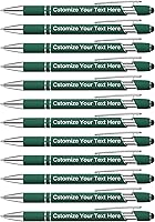 Vista 19 de Kingluu 12 Piezas Bolígrafos Personalizados con Stylus, Escritura Suave, Bolígrafos Personalizados de Tinta Negra con Tu Nombre Logo Mensaje Texto