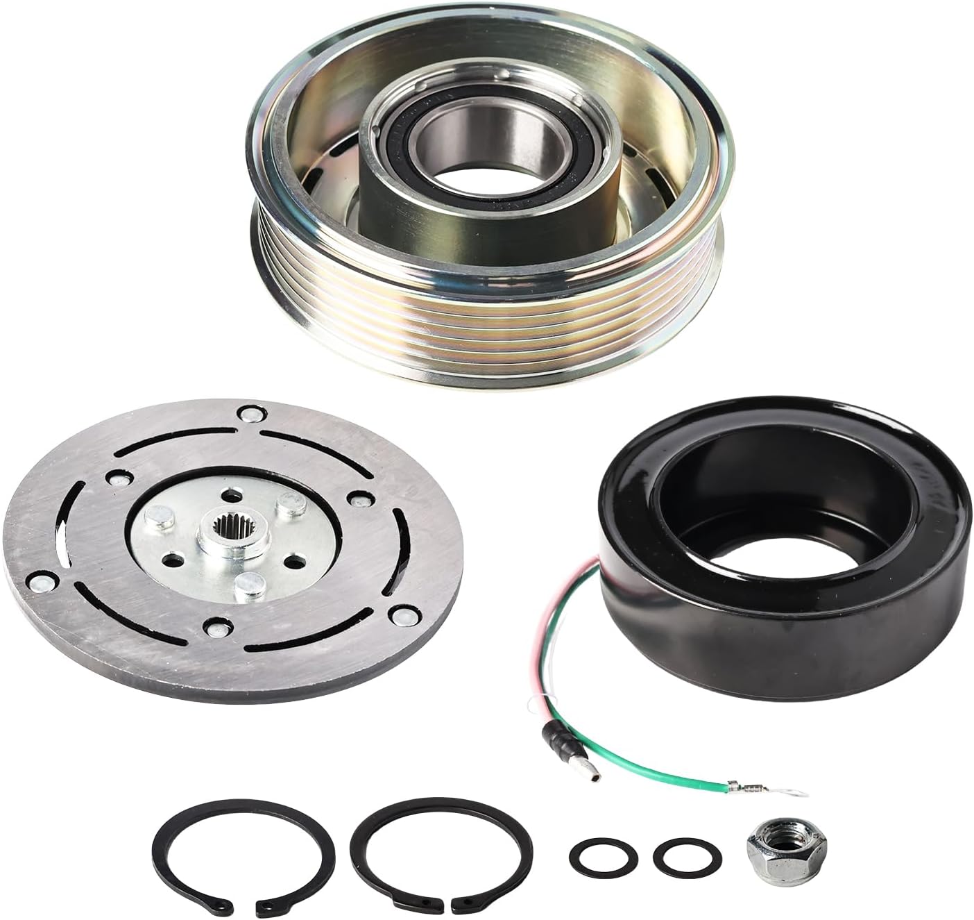 CO9779C AC Compressor Clutch Kit Compatible with 2013-2015 Acura ILX 2.0L & 2012-2015 Honda Civic 1.8L,38810R1AA01