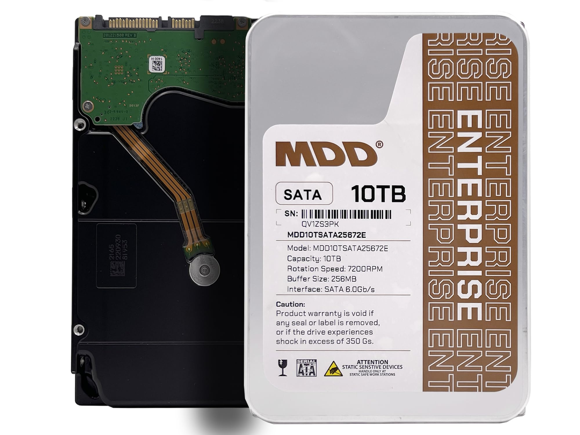 MDD MAXDIGITALDATA ( 10TSATA25672E) 10TB 7200 RPM 256MB Cache SATA 6.0Gb/s 3.5inch Enterprise Hard Drive