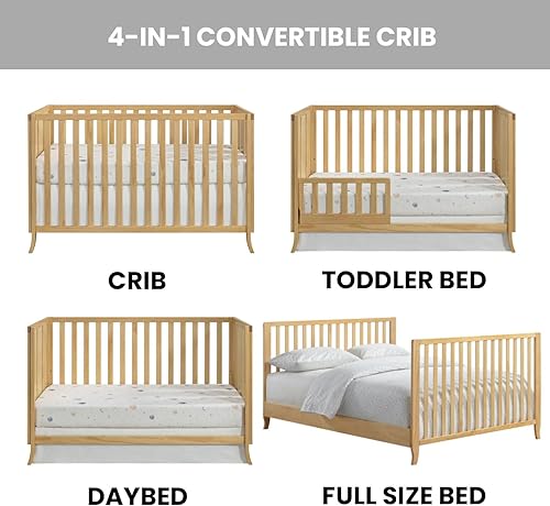 Miniatura 3 de Oxford Baby Arlie - Cuna isla convertible 4 en 1 natural
