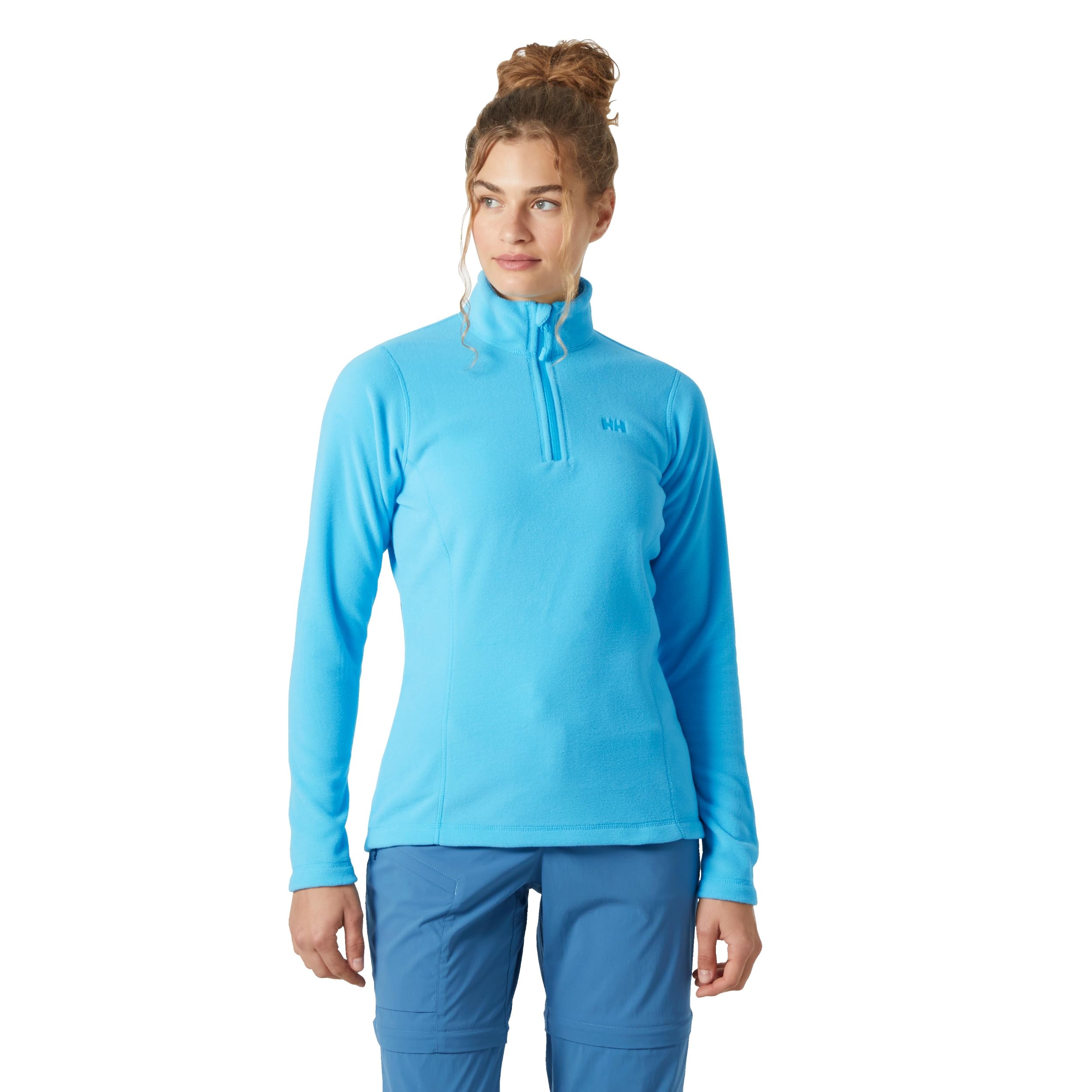 Helly Hansen Womens W Daybreaker 1/2 Zip Fleece, Aqua, M