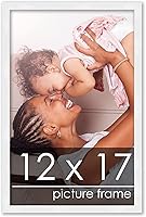 Vista 15 de Poster Palooza Marco de fotos de madera de pino macizo blanco de 18 x 8 Acrílico UV, respaldo de tablero de espuma y accesorios para colgar