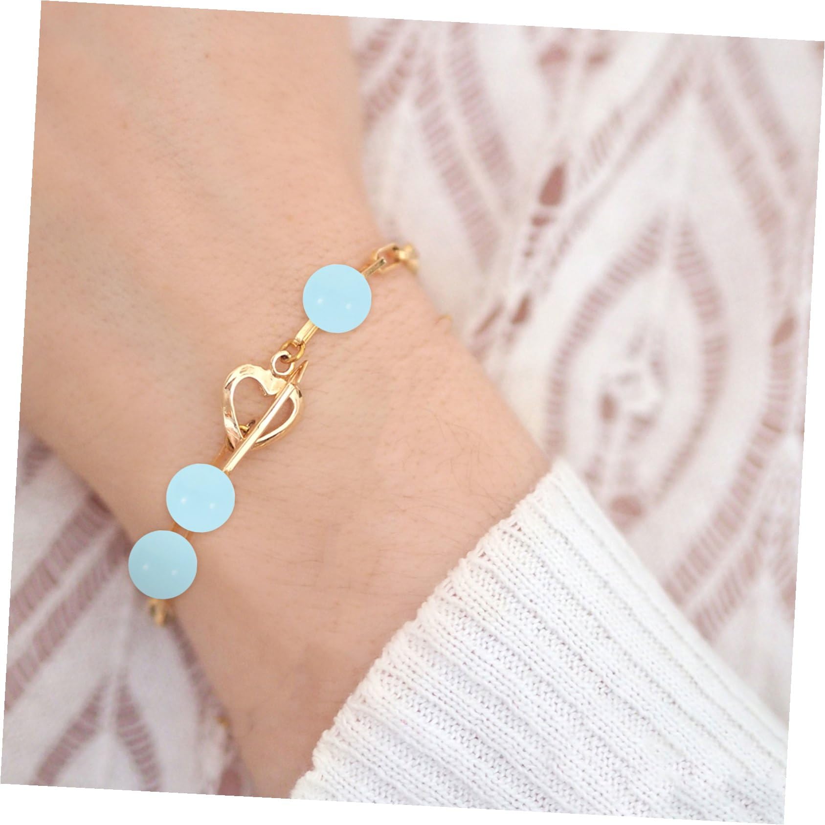 900 Stück Glasperlen Blau Großloch Schmuckperlen für Armbänder Halsketten DIY Kreative Handmade Accessoires Kunsthandwerk