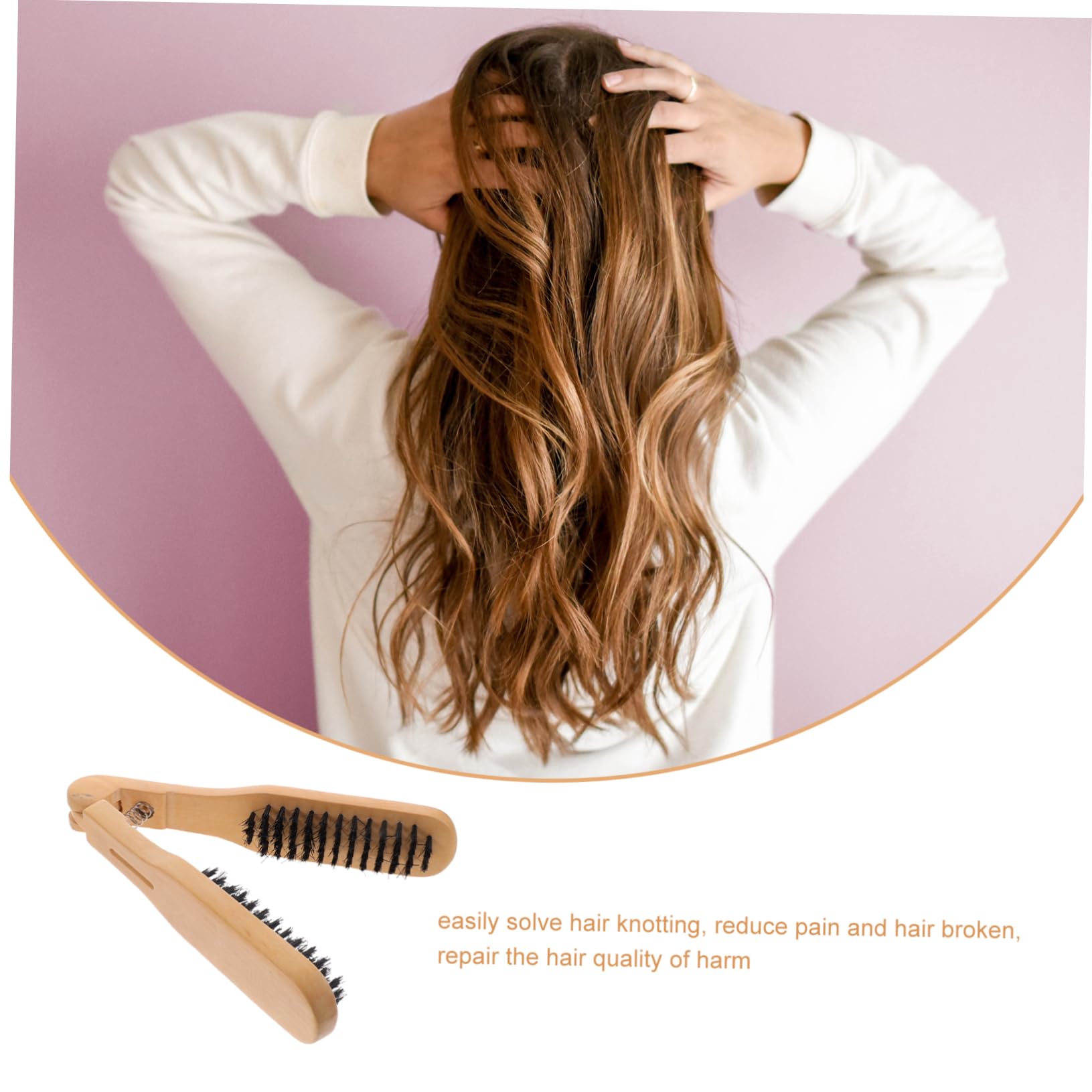 Amazon | BELLIFFY 猪毛使用 ヘアストレートコーム 手動式ヘアブラシ
