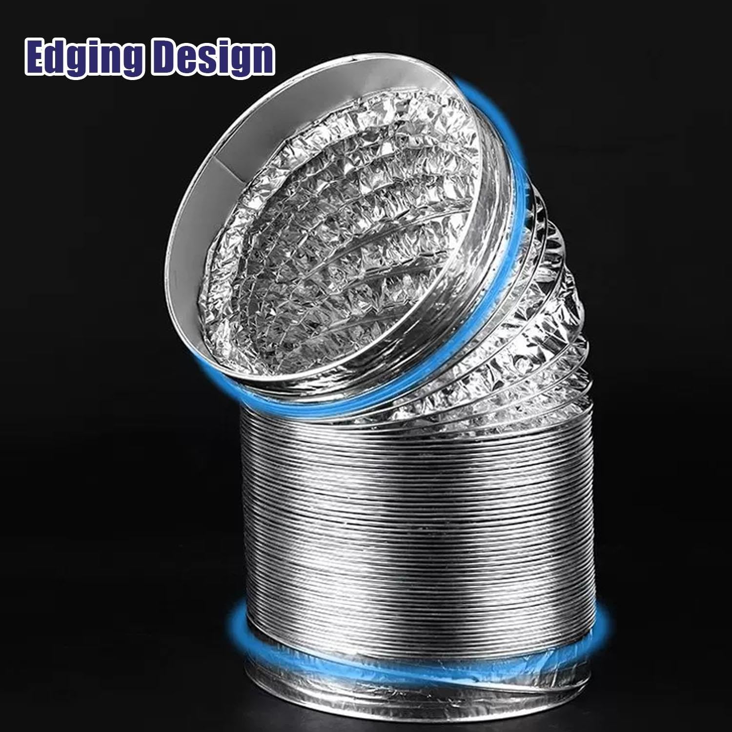 Tuyau D'évacuation D'air En Aluminium Flexible Pour Ventilation 120mm