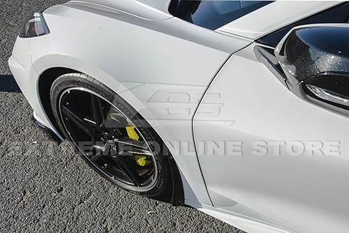 Miniatura 4 de Reemplazo para todos los modelos Chevrolet Corvette C8 2020 | GM Factory XL Estilo extendido de carbono pintado con flash metálico frontal lateral