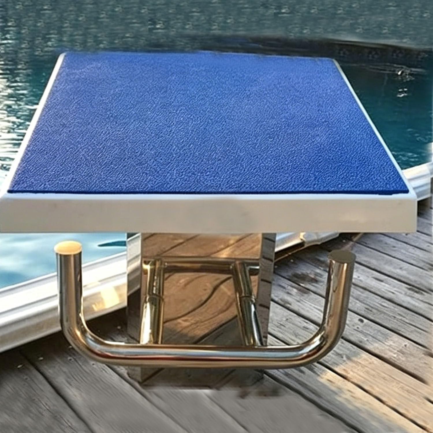 Blocco di partenza per immersioni in piscina, piattaforma inclinata da 50,8 x 50,8 cm, struttura di sicurezza in acciaio inossidabile 304 per piscina domestica, club di nuoto e competizioni