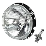 IAP BAA941751AEC Headlamp Assembly with Flosser H4 Bulb Compatible with Select Volkswagen Models