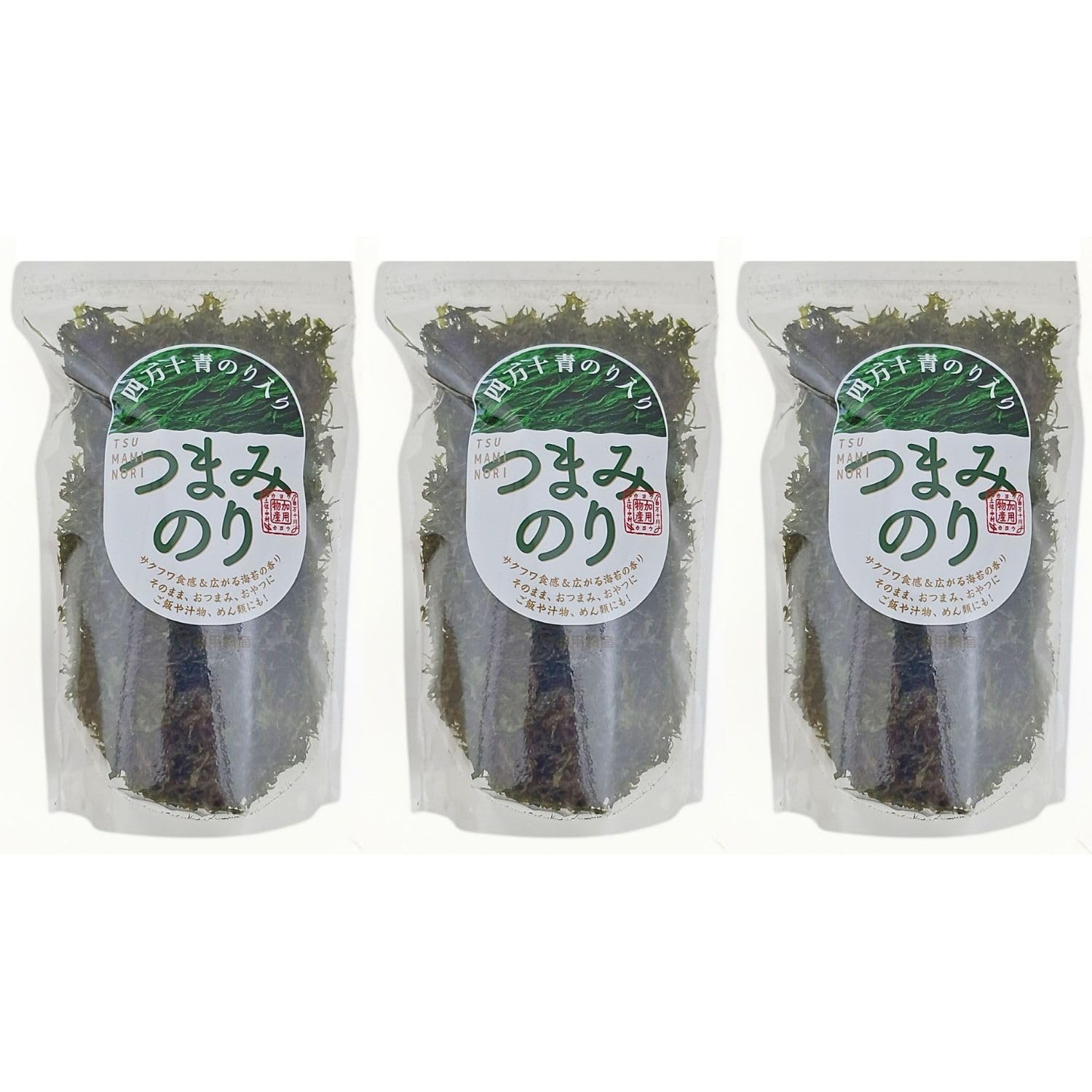 Amazon.co.jp: 加用物産 四万十青のり入りつまみのり 17g 3袋