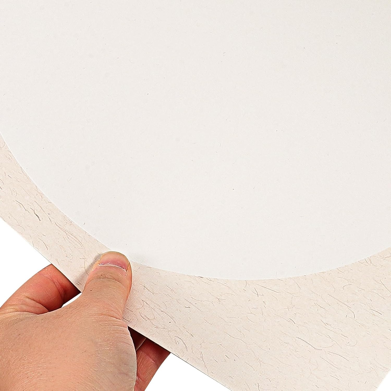 GALPADA 10 Sheets Thickened Vintage Rice Paper for Calligraphy and Watercolor Painting Round Blank Chinese Writing Paper for Drawing and Traditional Brushwork