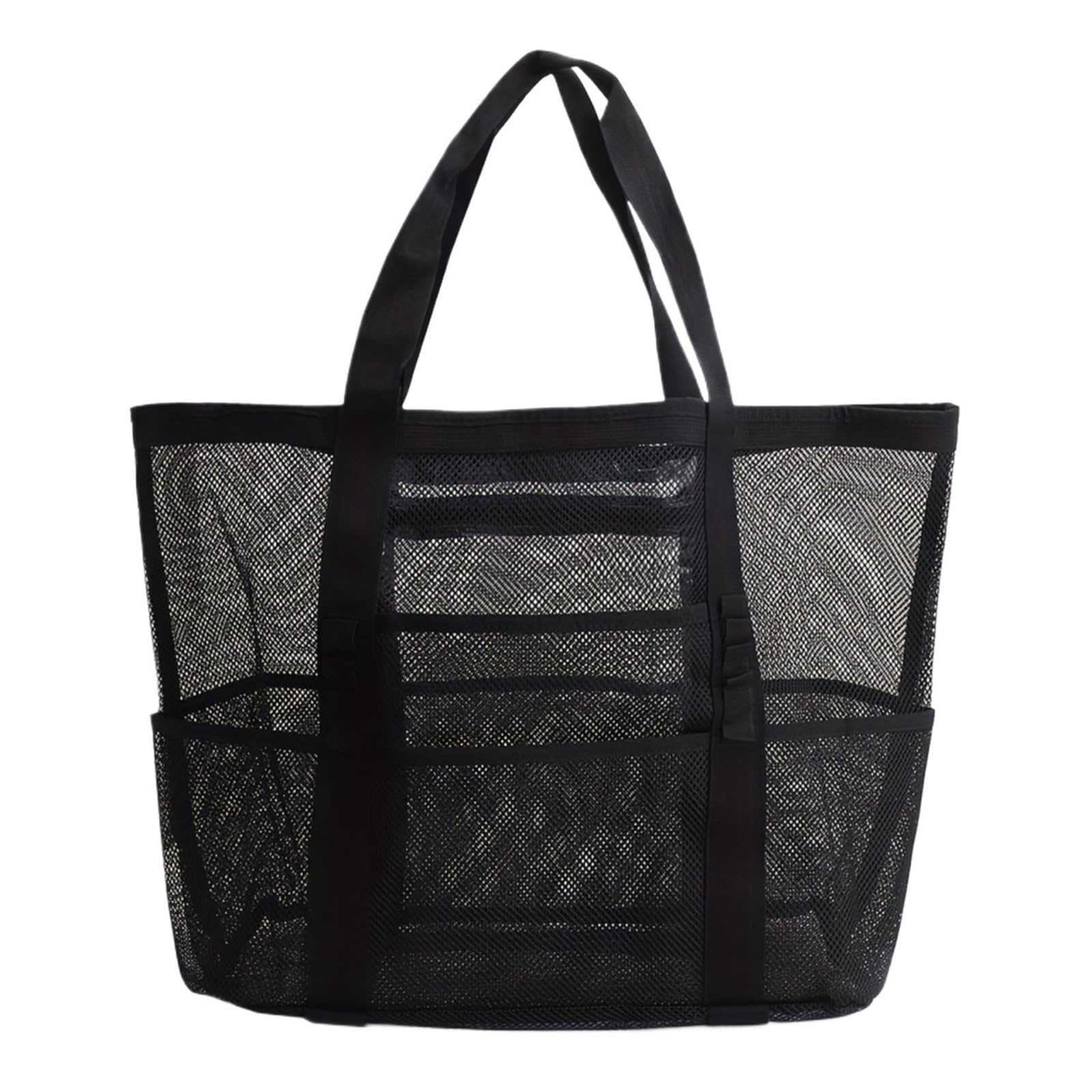Borsa da Spiaggia in Rete con Grande capacità, Organizer da Bagno in Rete, Ideale for Spiaggia e Doccia. per Viaggio, Piscina