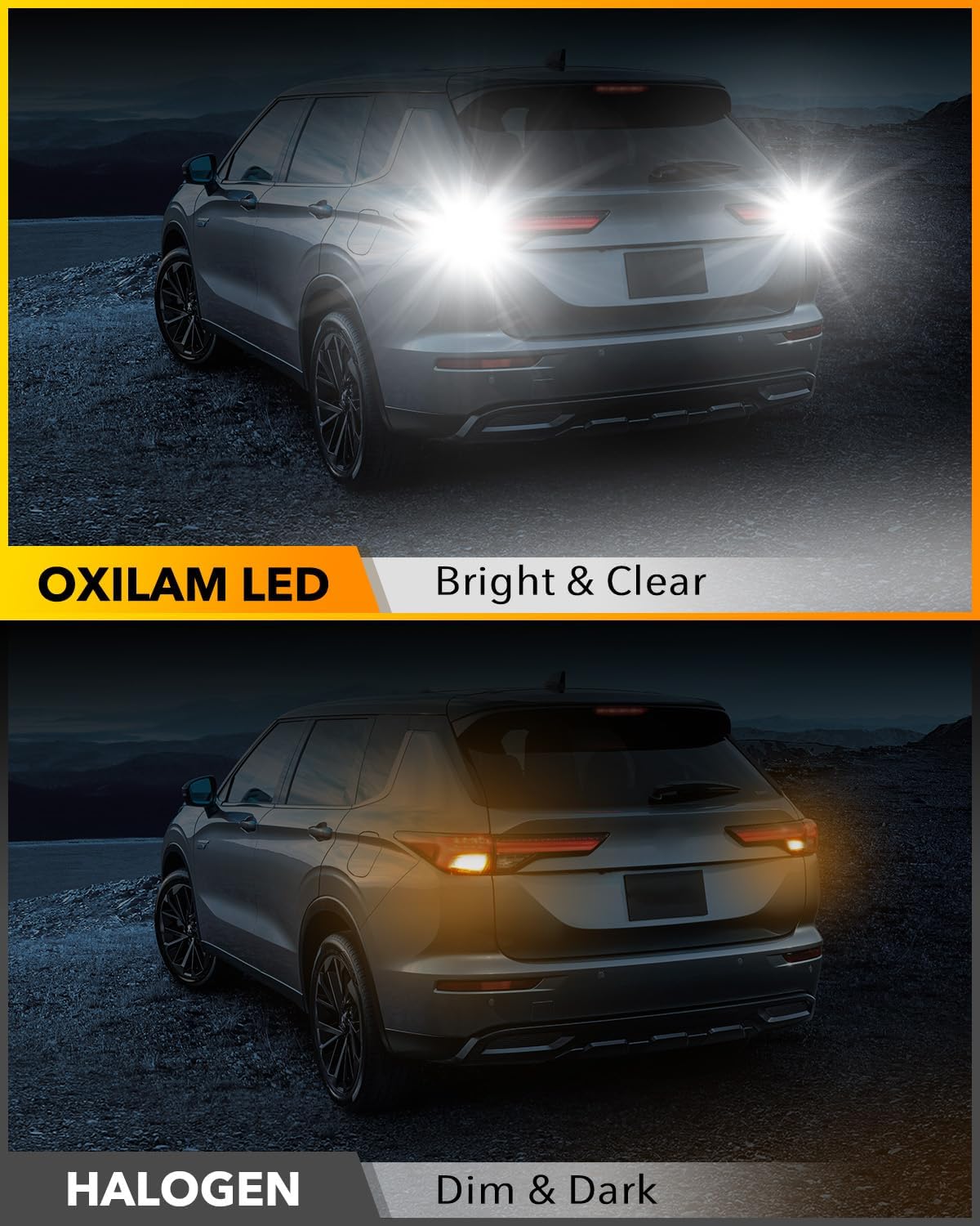 OXILAM 2026 Upgraded 7443 7440 LED Bulb Reverse Light White, 3300LM 500% Brighter, 7441 7444 T20 W21W 7440 LED Light Bulb for Backup Light Tail Stop Brake Turn Signal DRL Parking Lights, Pack of 2