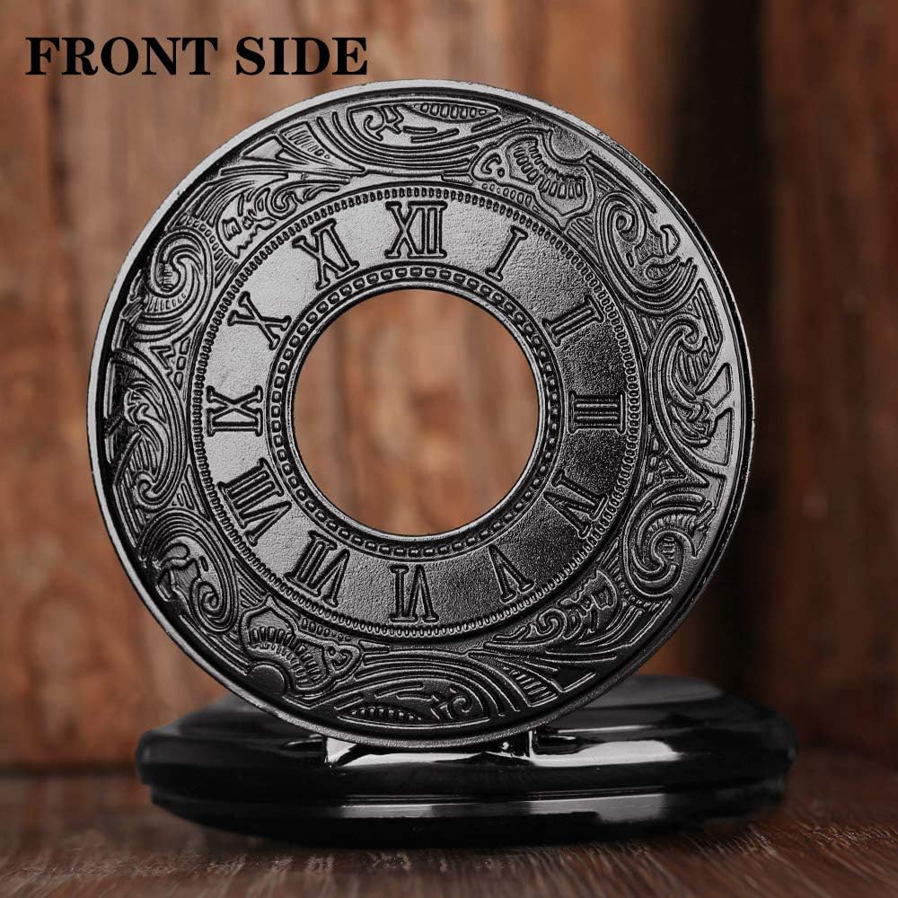 Miniatura 6 de Regalos para el día de San Valentín, cumpleaños, graduación, día del padre, Navidad, reloj de bolsillo personalizado para él