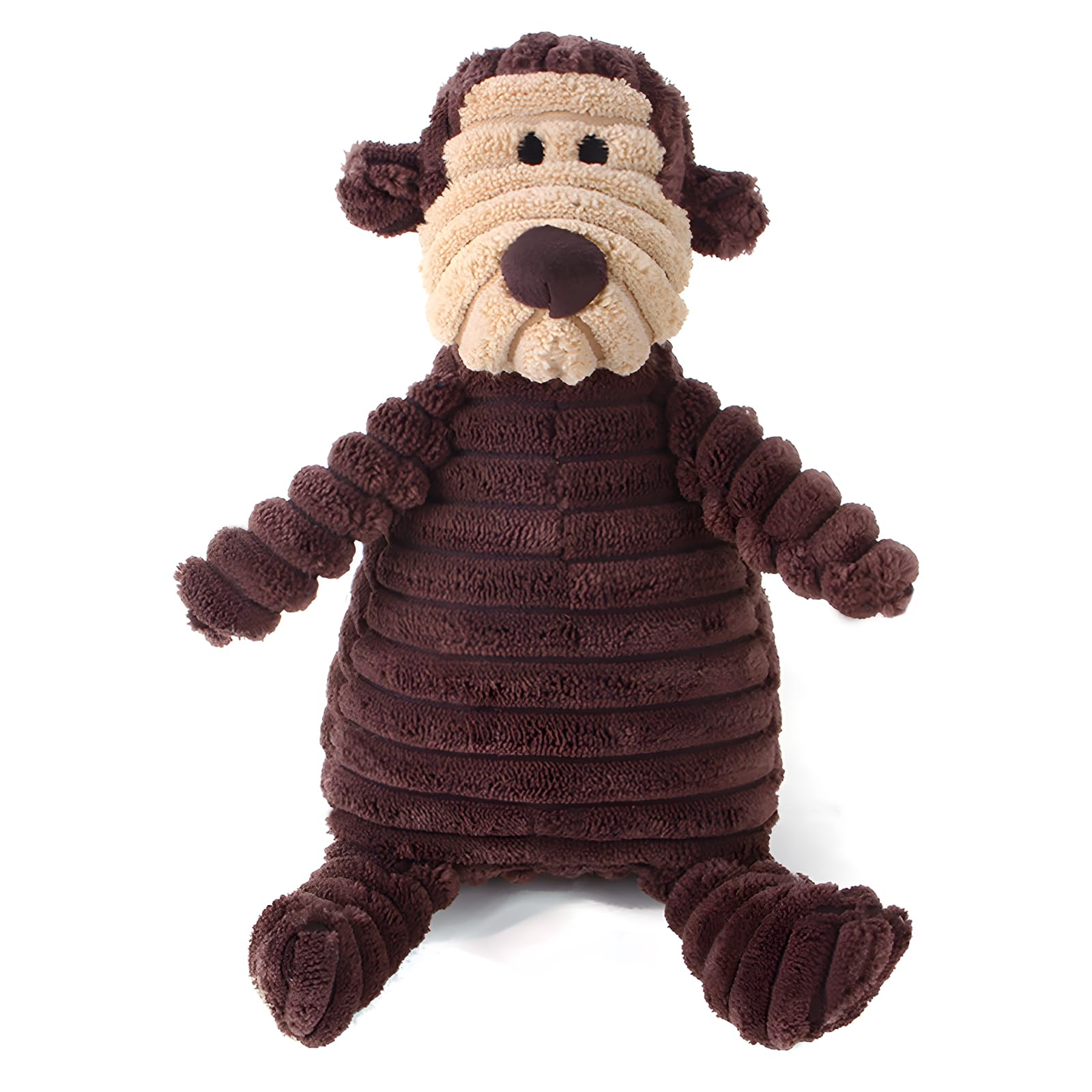 Dog Toys,Plush Corduroy Durable Dog Toy,Squeaky Plush Toys,Puzzle Toy for Dogs,Molar Training Toy,Funny Chew Durable Interactive Cotton Toys,Large Dog Teething Toys Blue Elephant (monkey)