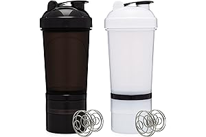 [2 Pack] 20 oz Shaker Bottle