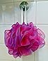 BTYMS 75g/Pc Large Loofahs Shower Sponge, Exfoliating Body Scrubber Shower Scrunchies Mesh Pouf Bath Sponges - Pack of 6