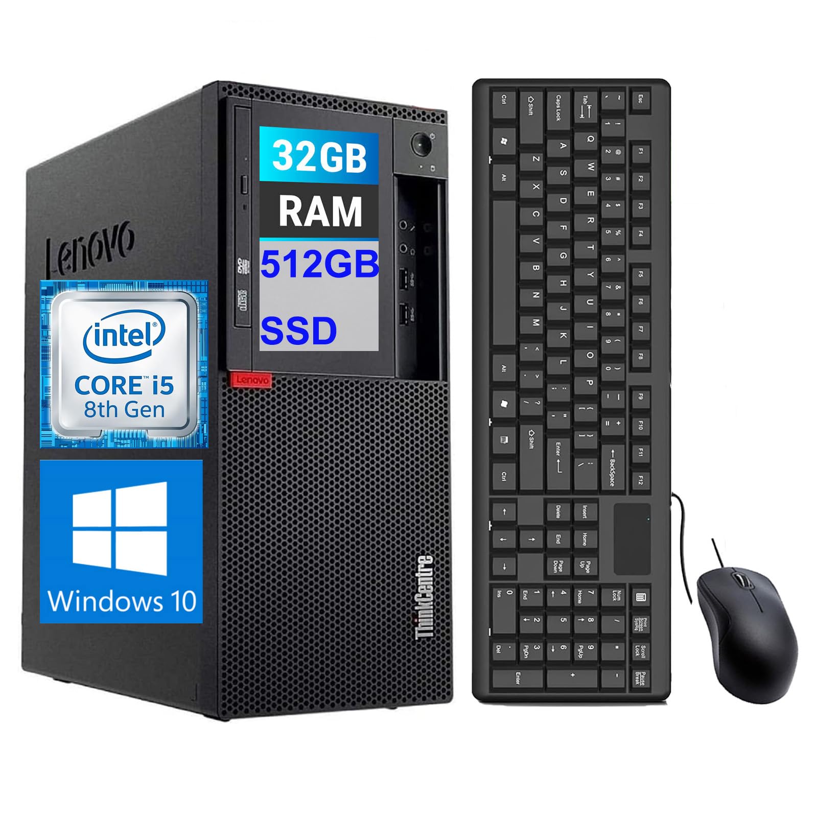 Amazon.com: Lenovo ThinkCentre M920T Mini Tower Desktop