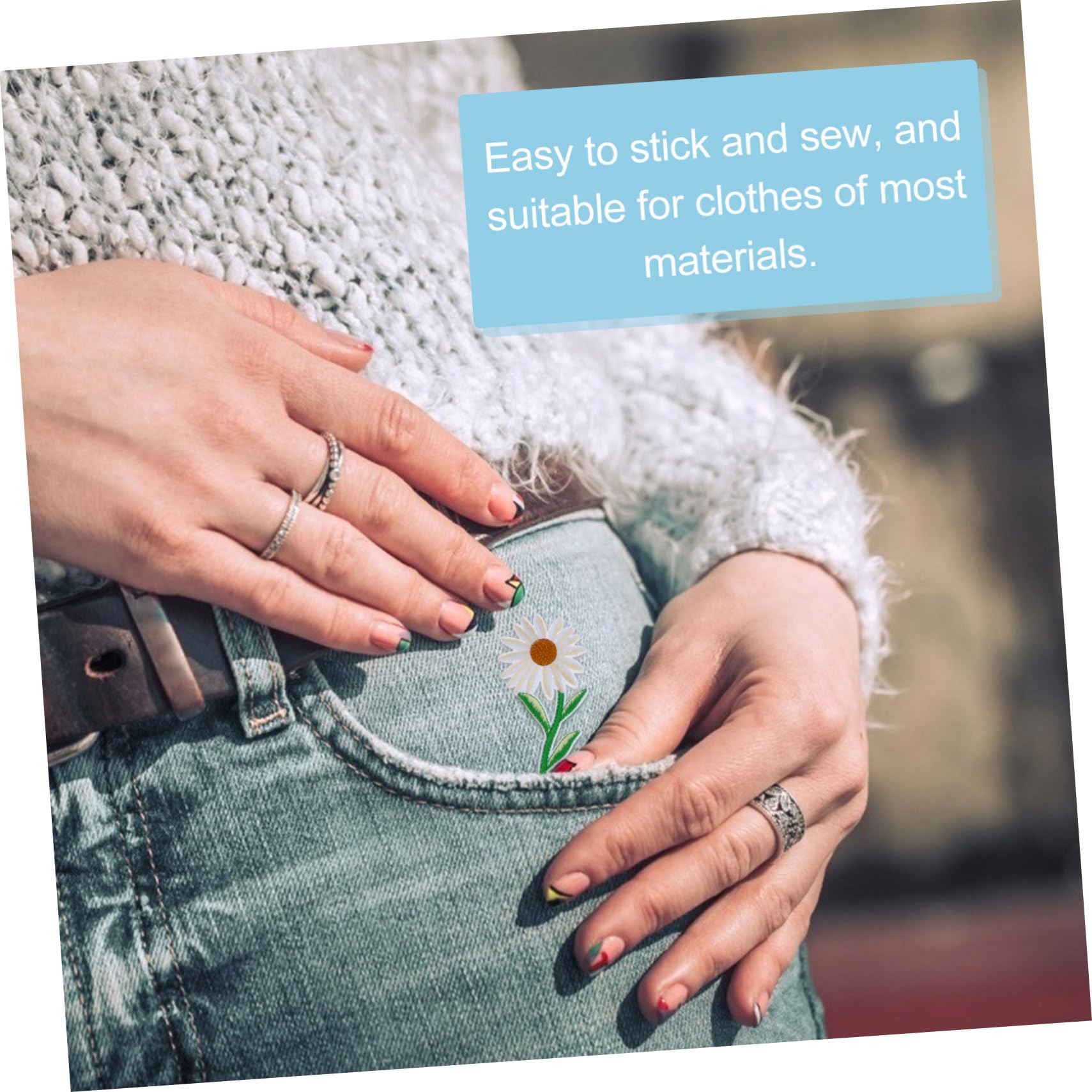 HOMSFOU 2 Sätze Teiliges Applikationen Aufbügelflicken Für Kleidung Zum Dekorieren Und Reparieren Von Jeans Shirts Taschen Stück * 2