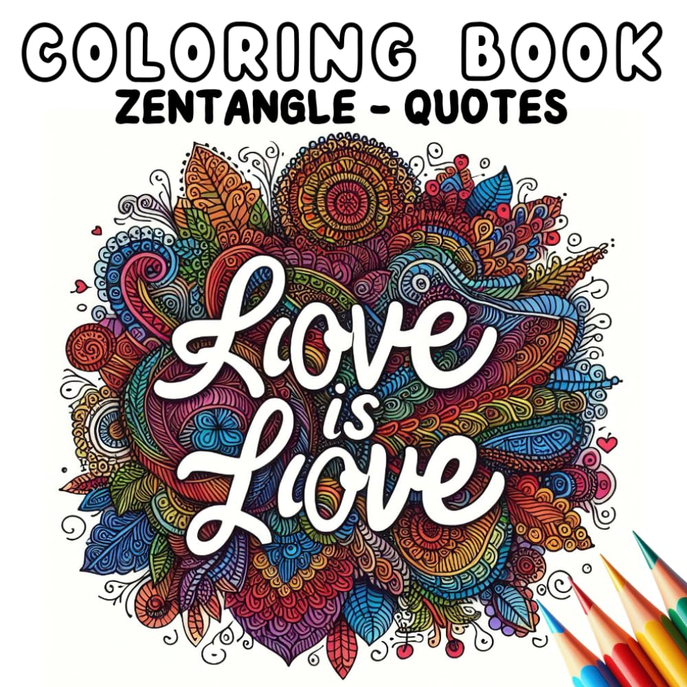 Coloring Book - Zentangle Quotes