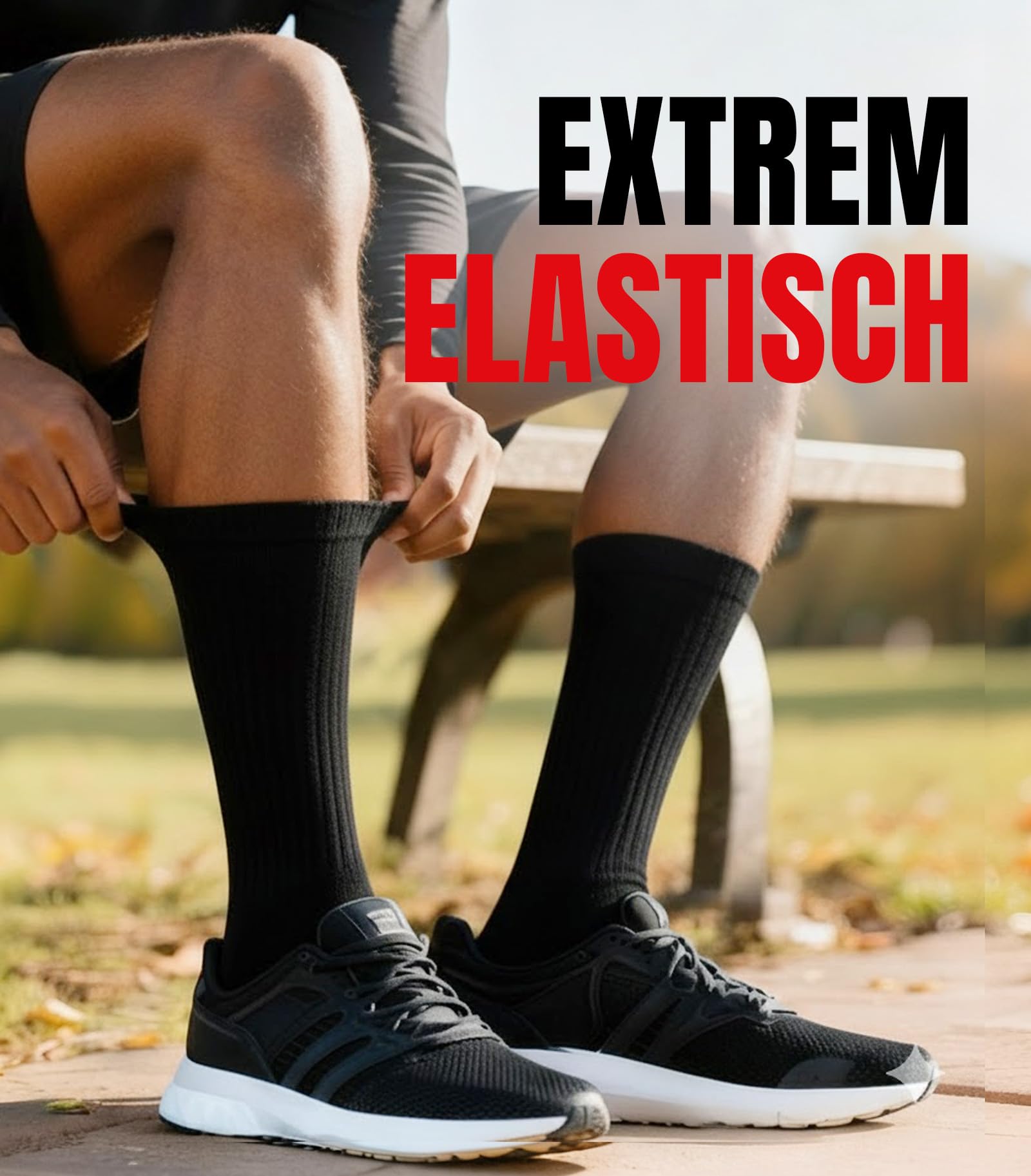 PULIOU Calze Antiscivolo Calcio, Cotone Calzini Sportive Traspiranti Trekking Grip Calcio Calze Paia Anti-Vesciche Calzettoni Calcio Uomo Donna