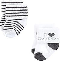 Vista 5 de Hudson Baby Baby Girls' Cotton Rich Newborn and Terry Socks