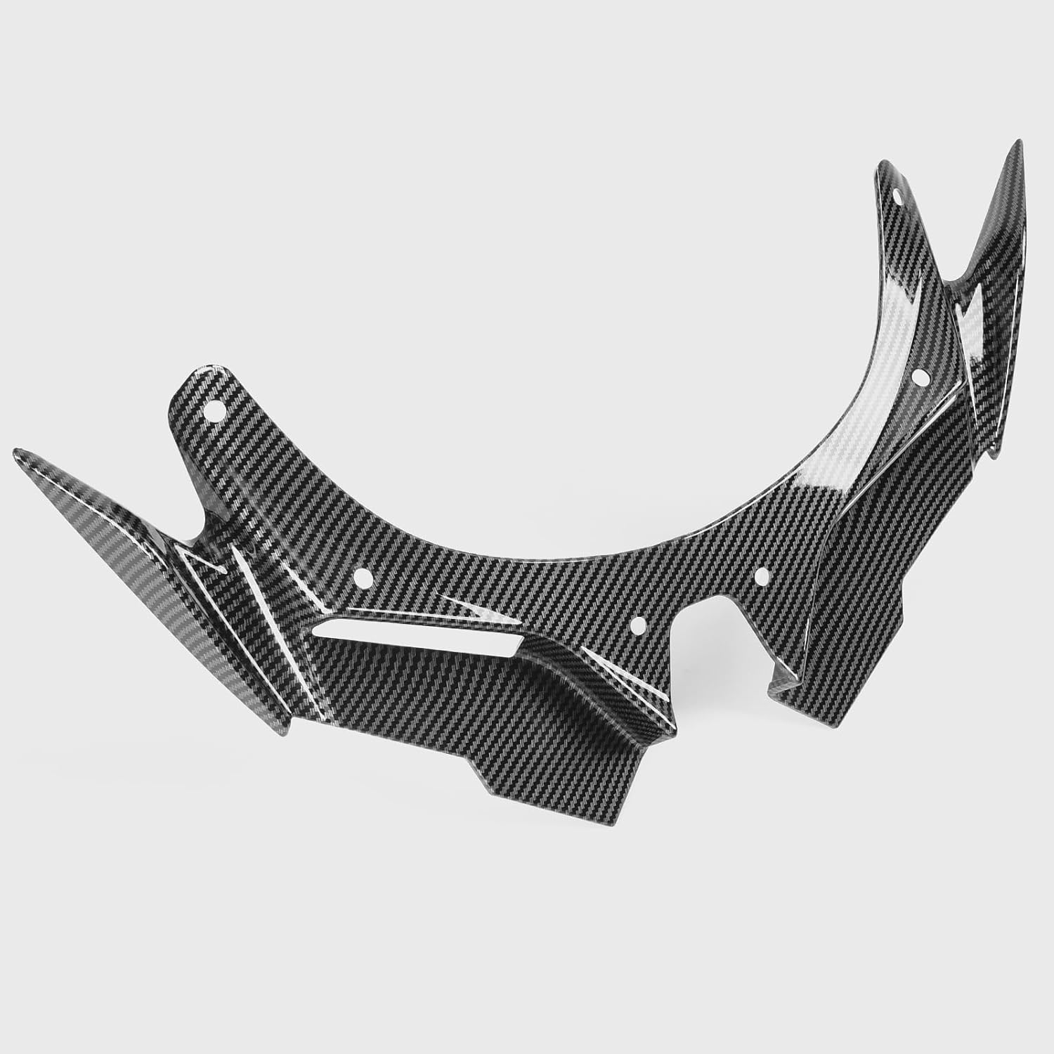 WOOGA Front Wheel Upper Cover Hugger Fender Beak Nose Cone Extension Fairing Winglets fit for KA&WA&SA&KI ZX4R ZX-4R / ZX-4RR ZX25R Accessories (Carbon Fiber Look)