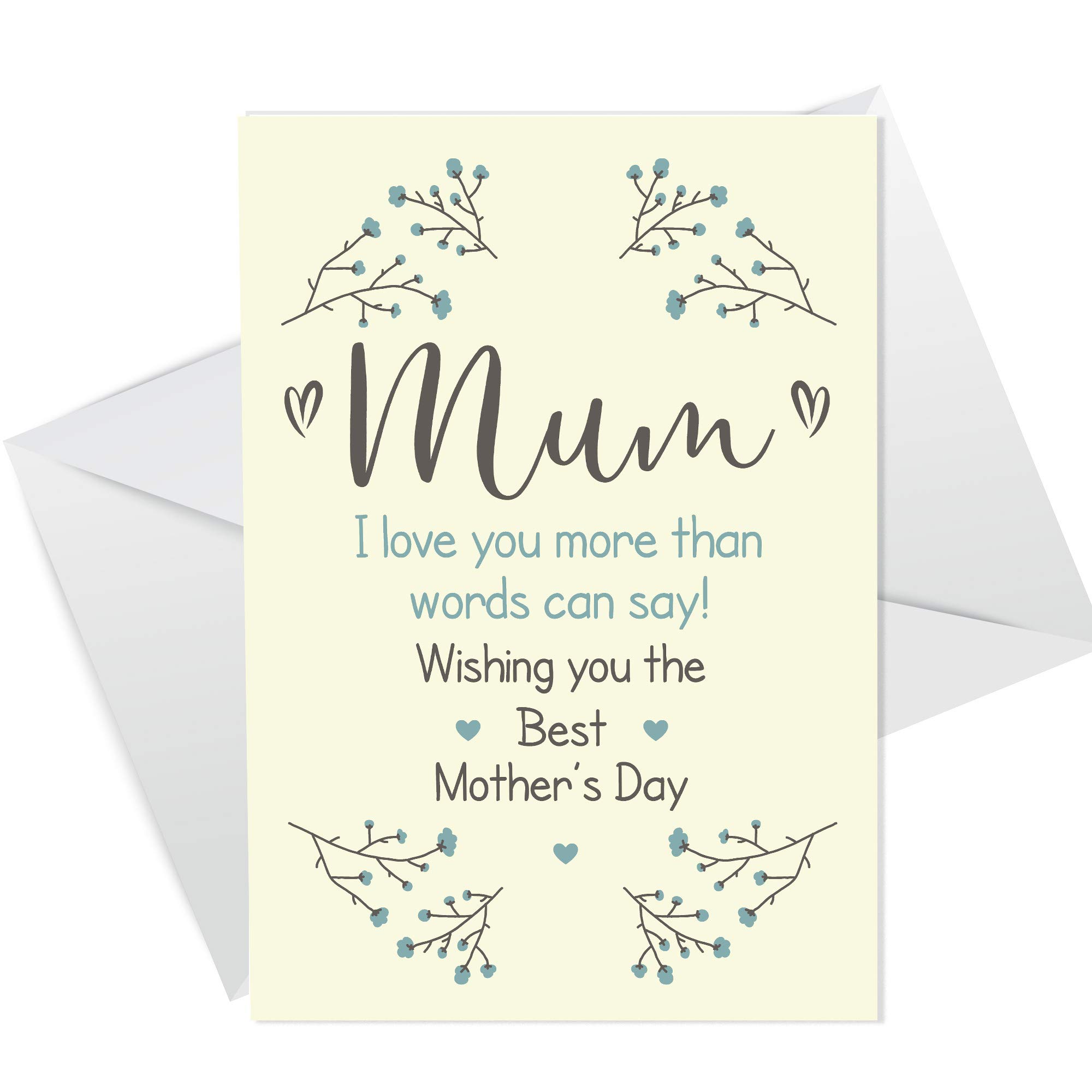 Cute Mothers Day Card For Mum A6 Card Mum Card From Daughter Son